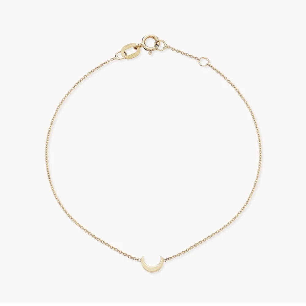 bluboho ‼️FIRM PRICE‼️Rose Gold Crescent Moon Delicate Bracelet